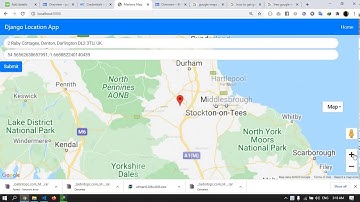 Djnago user location using google maps