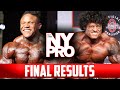 2023 NEW YORK PRO RESULTS: PHOTO FINISH FOR OLYMPIA TICKET!