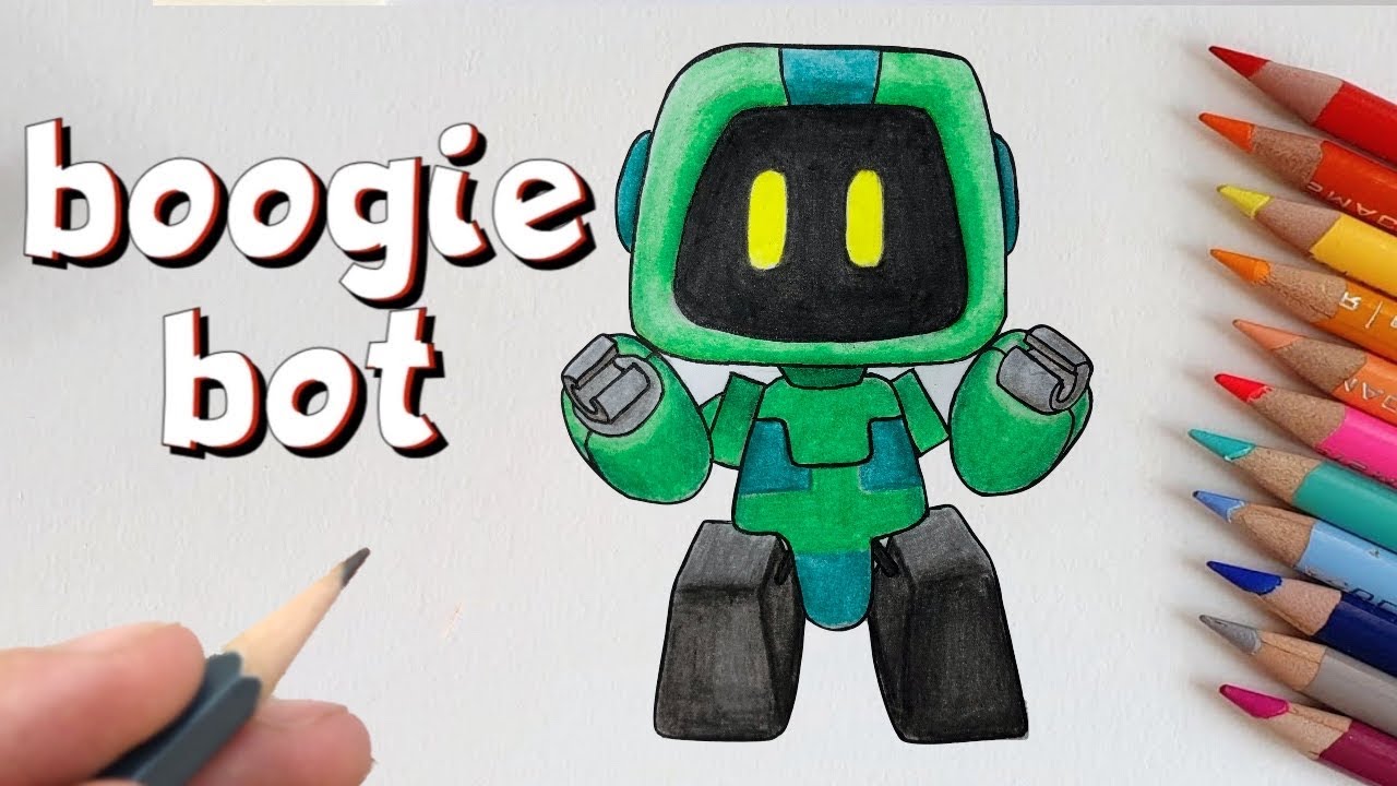 Como DESENHAR o BOOGIE BOT do Poppy Playtime - Como DIBUJAR a