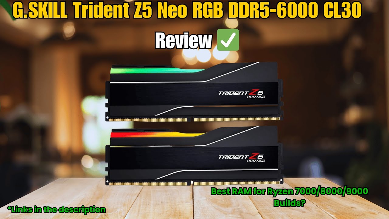 G.SKILL Trident Z5 Neo RGB DDR5-6000 CL30 Review | Best RAM for