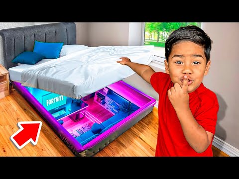 I Built 5 SECRET ROOMS To Hide From My Parents!