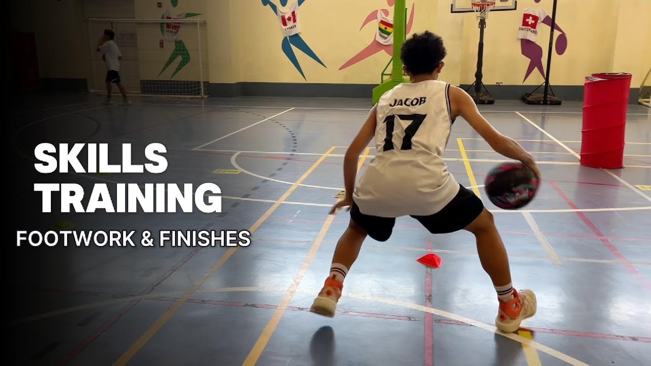 FOOTWORK & FINISHES [ SKILL WORK ] #basketballdrills #basketballtraining #training #highlights #fyp