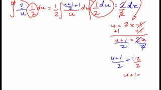 Integration by Substitution - Example and Explanation #6
