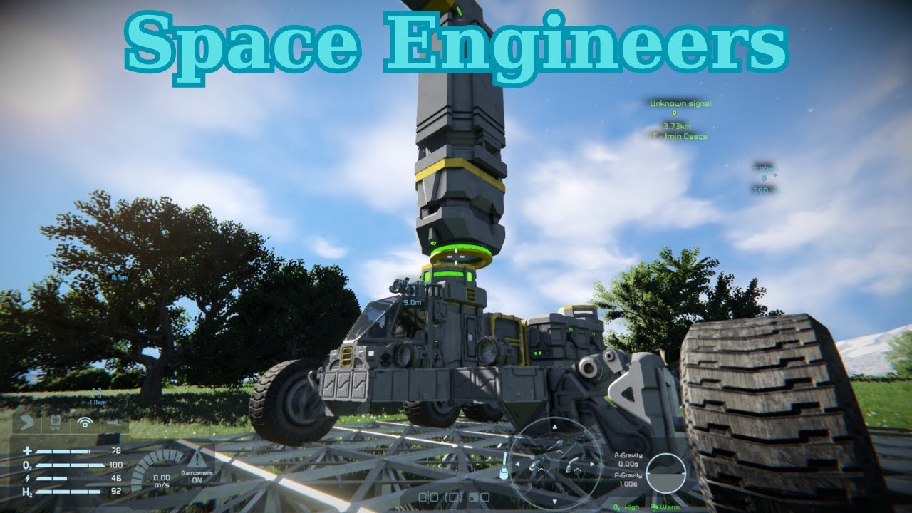 Space Engineers (E-7) Taking the Rover out Mining. - YouTube