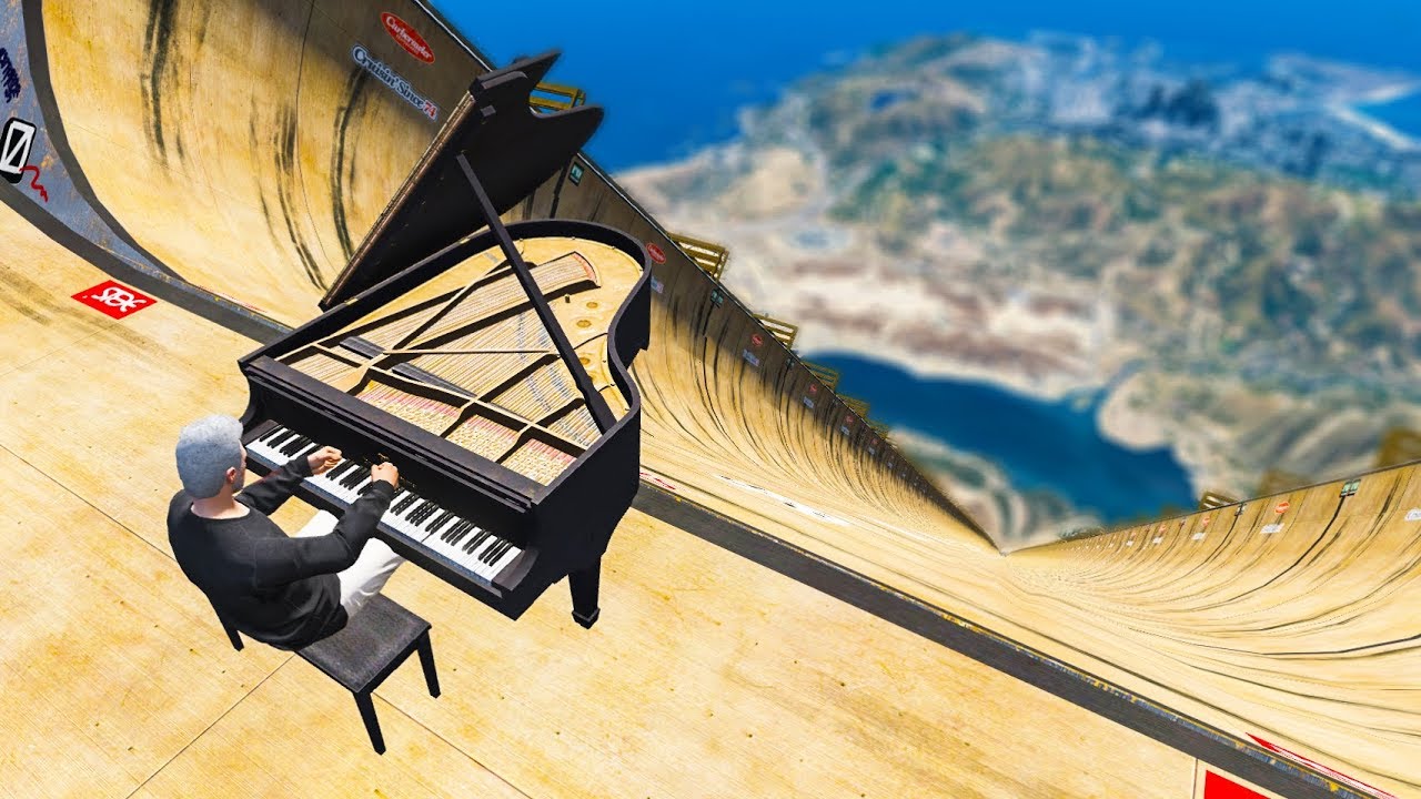 gta v glitches reddit DESCI DE PIANO A MAIOR RAMPA DO GTA V - Resultado INSANO