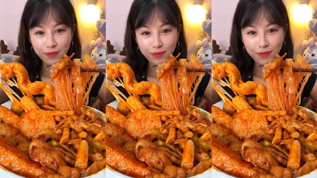 Gongcai Chicken Feet Glass Noodles + Oden | Comfort Food Mukbang 🍜🔥 