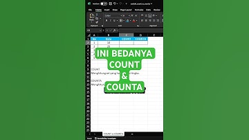 INI BEDANYA COUNT & COUNTA. JANGAN SAMPE SALAH!! #excel #tipspraktis #microsoftexcel
