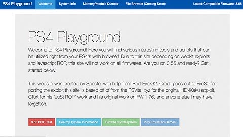 PS4 3.55 WEBKIT USE AND IN BROWSER LINK (TUTORIAL)