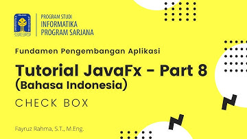 Tutorial JavaFX di NetBeans Bahasa Indonesia - Part 8 - CheckBox