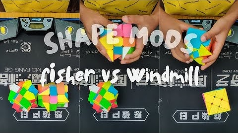 puzzle war Windmill vs Fisher | 3x3x3 Shape Mods Challenge. #puzzle #cubing #rubikscube #puzzleworld