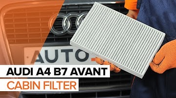 How to change Pollen Filter on AUDI A4 B7 AVANT TUTORIAL | AUTODOC