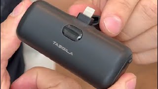 Taegila Small Portable Charger iPhone 5000mAh, The Perfect Charger for Your phone! REVIEW and DEMO