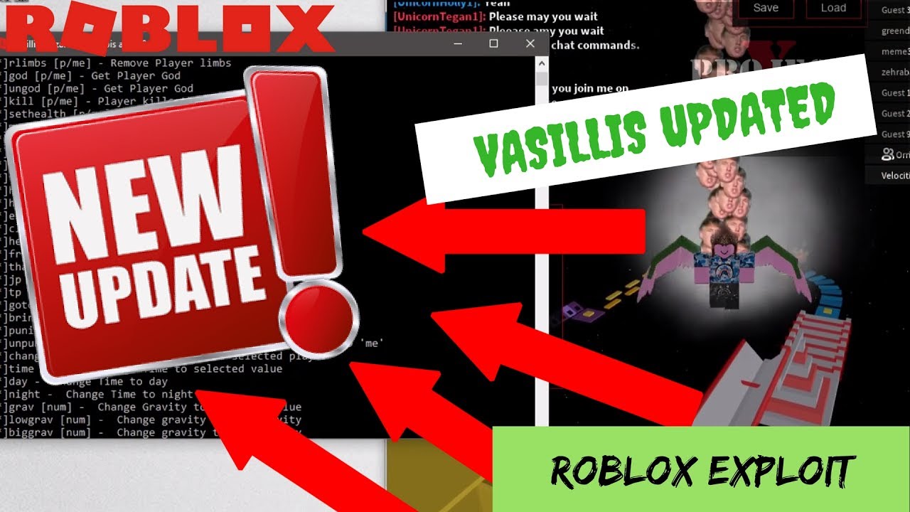 Roblox Hack Exploit Vasillis Updated Op 100 Cmds More Youtube - kingsea roblox hack