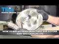 How to Replace Rear Brake Rotors 2006-2011 Cadillac DTS