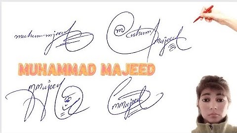 Muhammad Majeed name signature