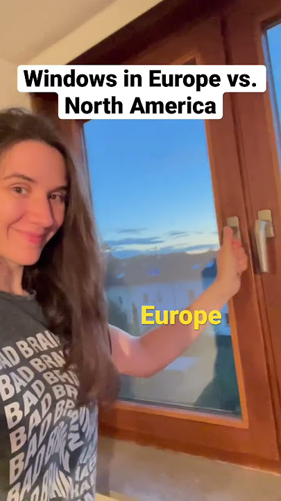 windows in Europe vs. North America #shorts #house #europe #northamerica