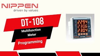 Nippen DT-108  | Multi-function Meter | Programming