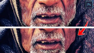 How To Remove Facial Hair In Photoshop (1 Min) | Remove Beard, Stubble