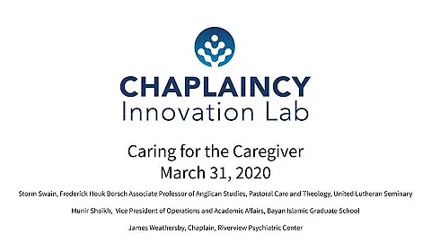 Caring for the Caregiver: March 31, 2020