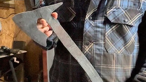 Forging an integral/full tang axe!