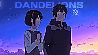 Your Name-Dandelions Amvedit Capcut Quick 4K