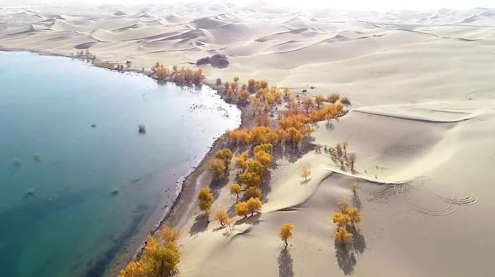 It's amazing to get a  bird-eye view  of Lop Nor Lake of China's Xinjiang - DayDayNews