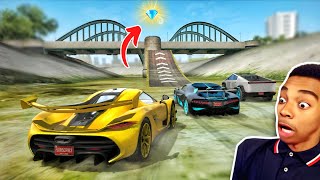 All Cars Bridge Jump Challenge😱| Who Will Win? 🤔| Extreme Car Driving Simulator 🔥| screenshot 4