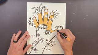Germ Art - Hand Trace