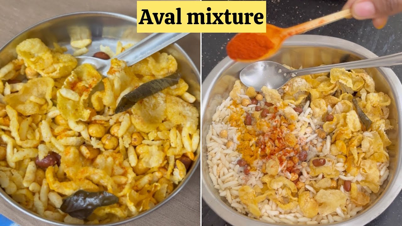 Aval mixture recipe in tamil | அவல் பொரி மசாலா மிக்ஸர் | Sellu Everyday ...