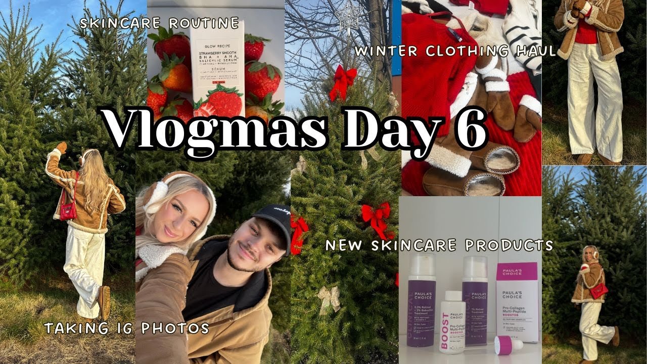 VLOGMAS DAY 6: shooting content, winter outfits, skincare routine + more