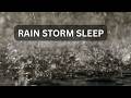 4 Hours of Heavy Rain Sounds for Deep Sleep 🌧️ Dark Screen Rain ASMR for Relaxation & Stress Relief