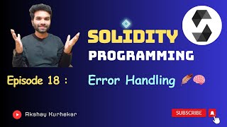 Error Handling 🪶🚀 | Part 18 Solidity Programming #solidity #coding #blockchain #hindi