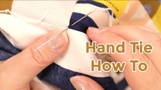 How to hand tie a quilt
