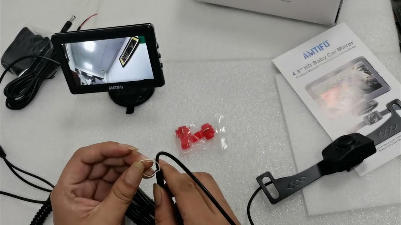 AMTIFO A3 Baby Car Mirror With Camera Operation Video YouTube