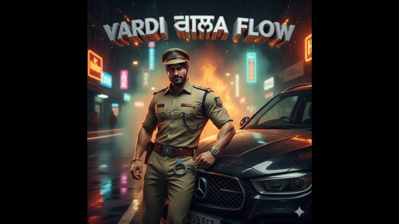 VARDI WALA FLOW 🚔 | Punjabi Police Theme Rap | Gritty Desi Drill | Official Audio