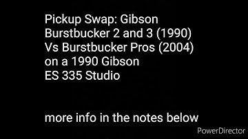 A/B Tone Comparison: Burstbucker 2 and 3 Vs Burstbucker Pros on a 1990 Gibson ES 335 Studio