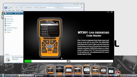 Foxwell Scan Tools - NT301 PC Application Installation