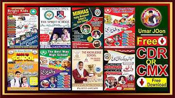 8 School Flex Design CDR Or CMX Free Download Now/School Banner Cdr file free Donwload 2022