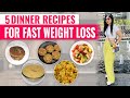 5 Dinner Recipes For Fast Weight Loss In Hindi | High Protein Recipes | Dr Shikha Singh Diet Plan