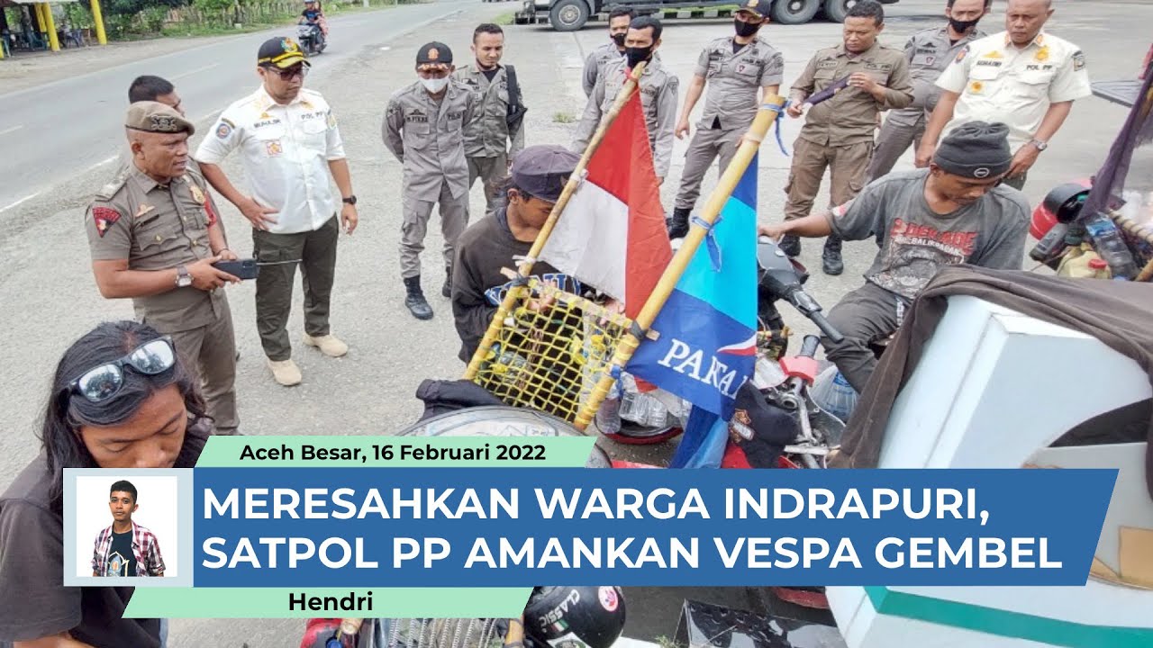 Mulai Meresahkan Warga, Satpol PP Amankan 7 Anggota Komunitas Vespa  Gembel di Indrapuri Aceh Besar