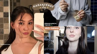 CO DĚLÁM DOMA BĚHEM 2. KARANTÉNY PART 4! daily makeup, výzdoba na vlogmasy