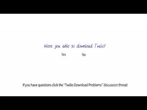 Twilio Download Feedback - Programming Foundations with Python