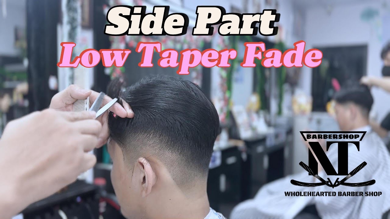 ASMR Haircut tutorial Taprer Side Part