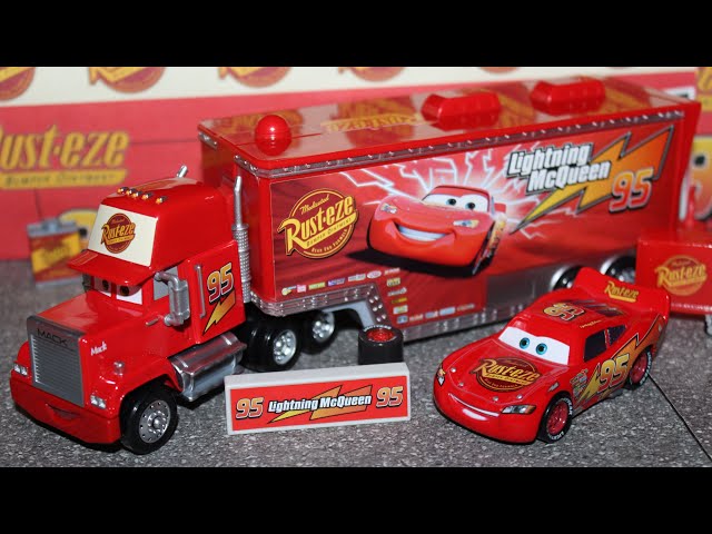 Mattel Disney Cars Mack Hauler - Rust-eze #95 Piston Cup