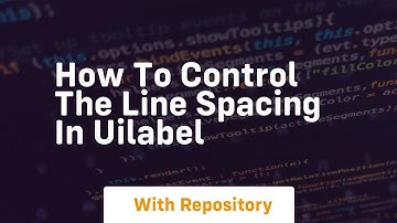 how to control the line spacing in uilabel