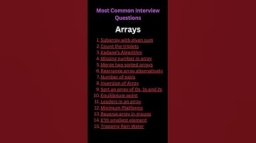 Top Coding Questions You Must Know for Your Tech Interviews!