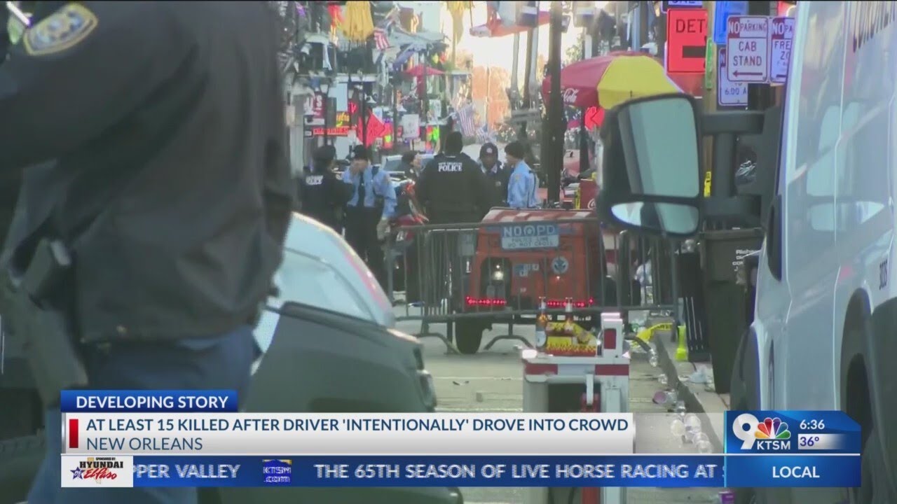 At least 15 killed after driver 'intentionally' drove into crowd in New ...