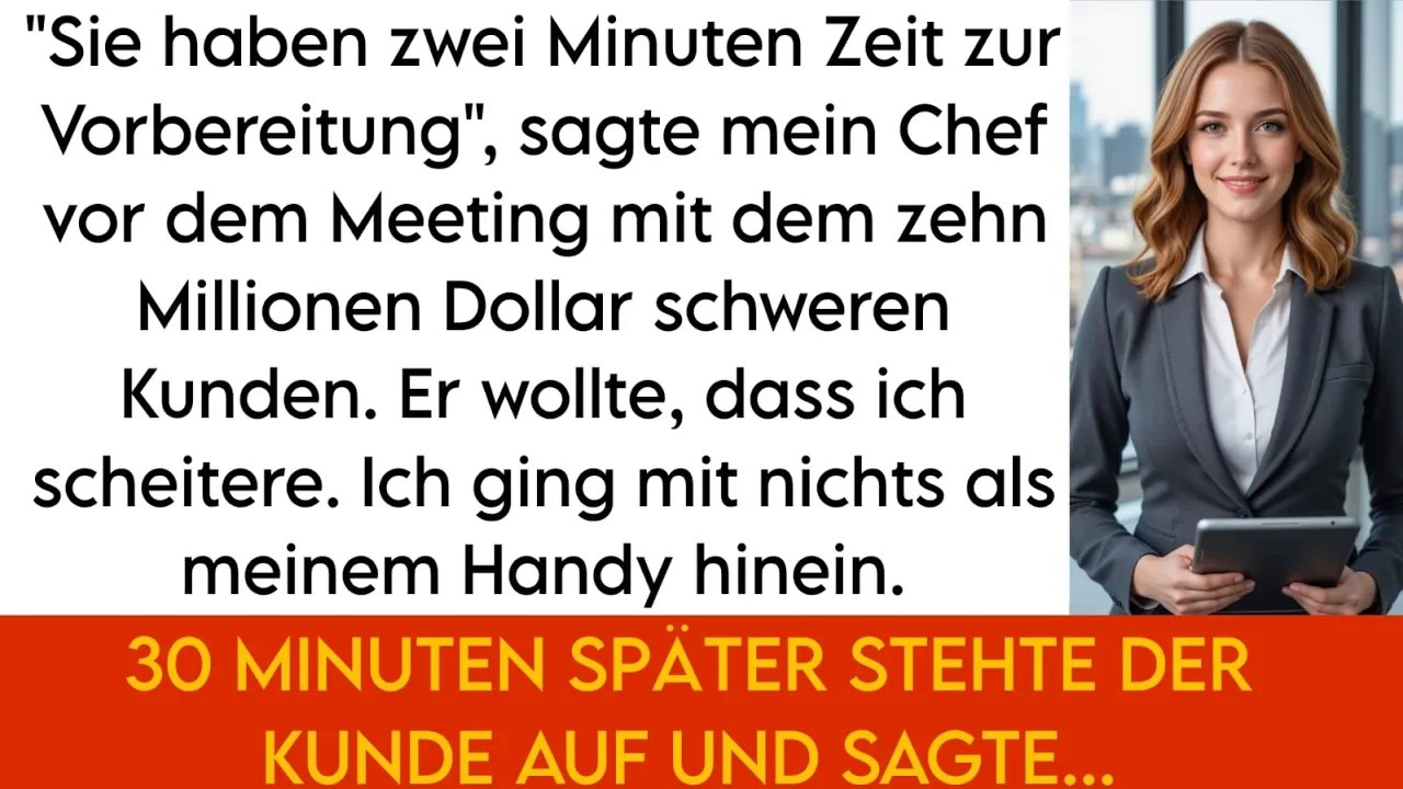 „2 Minuten bis zum größten Meeting meines Lebens – dann habe ich gehandelt…“