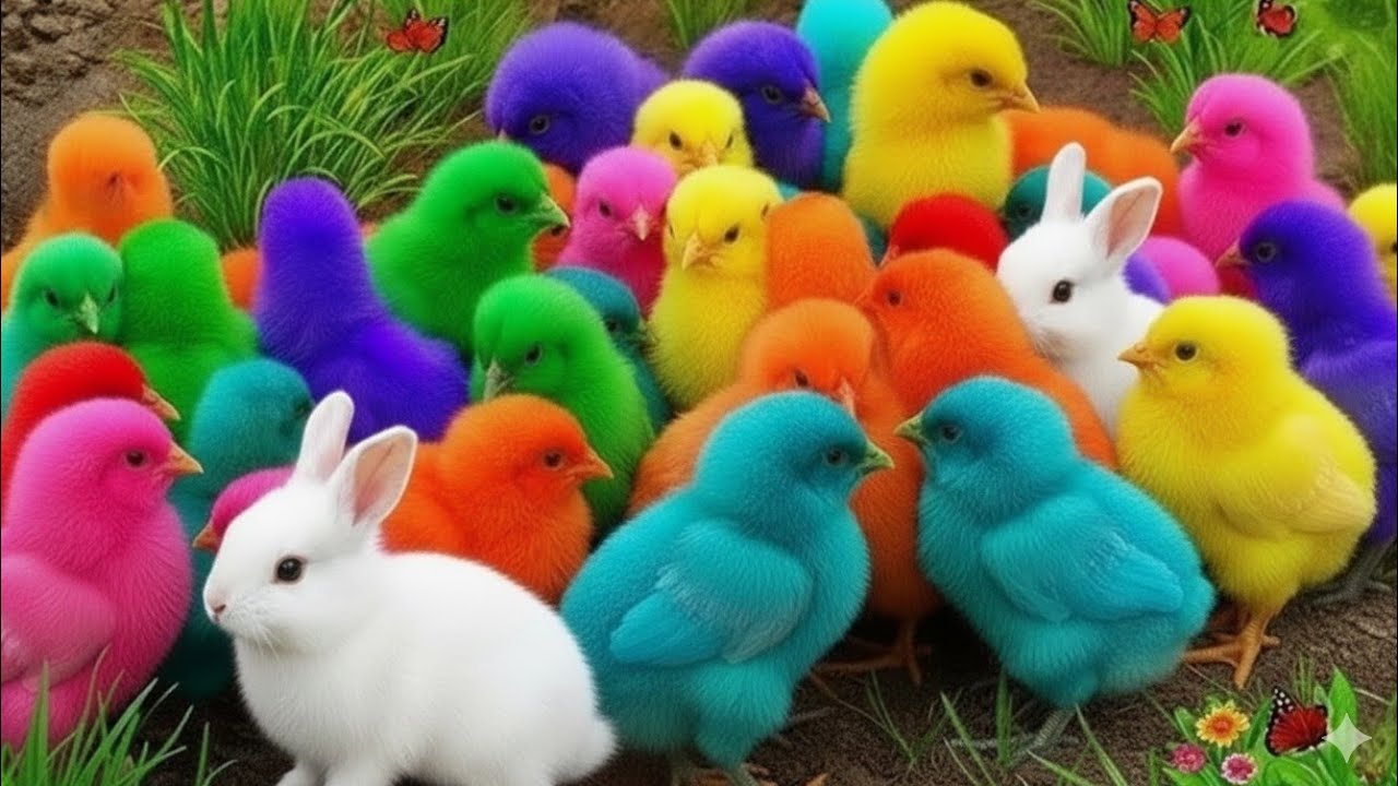 Tangkap Ayam Lucu, ayam warna warni, ayam rainbow, kelinci lucu, bebek lucu, ikan koi, Hewan Lucu