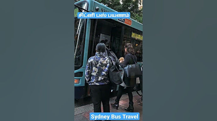 சிட்னி பஸ் பயணம் #தமிழ் #tamil #sydney #australia Sydney Bus Travel #travel #vjvlogsau